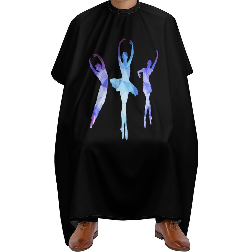 Ballet Dancer Hair Cutting Cape for Men Women Waterproof Barber Cape Adjustable Salon Haircut Capes