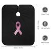 Awareness Ribbon Hair Cutting Cape for Men Women Waterproof Barber Cape Adjustable Salon Haircut Capes view 2