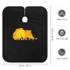 African Map with Wild Animals Hair Cutting Cape for Men Women Waterproof Barber Cape Adjustable Salon Haircut Capes view 2