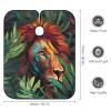 Art Cool Lion And Leaf Hair Cutting Cape for Men Women Waterproof Barber Cape Adjustable Salon Haircut Capes view 2