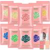 Bouvetan Wax Beads for Hair Removal, 2.2lb/1000g Hard Waxing Beans for Full Body, Brazilian, Bikini, Face, Eyebrows, Home Wax Refill for Women & Men, Pack of 10 with Pre & Post Oil view 1
