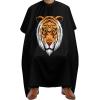 Angry Tiger Head Hair Cutting Cape for Men Women Waterproof Barber Cape Adjustable Salon Haircut Capes view 1