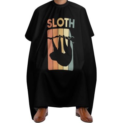 1980's Retro Sloth Hair Cutting Cape for Men Women Waterproof Barber Cape Adjustable Salon Haircut Capes