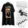 1980's Retro Sloth Hair Cutting Cape for Men Women Waterproof Barber Cape Adjustable Salon Haircut Capes view 4