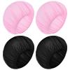 4 Pcs Hair Net for Sleeping Mesh Sleep Bonnets for Women Sleeping Hair Nets Cap, Comfortable and Breathable Mesh Sleep Bonnet for Sleeping, Sleeping Hair Nets Cap for Curly Hair (Black, Pink) view 1