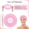 4 Pcs Hair Net for Sleeping Mesh Sleep Bonnets for Women Sleeping Hair Nets Cap, Comfortable and Breathable Mesh Sleep Bonnet for Sleeping, Sleeping Hair Nets Cap for Curly Hair (Black, Pink) view 2