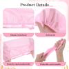 4 Pcs Hair Net for Sleeping Mesh Sleep Bonnets for Women Sleeping Hair Nets Cap, Comfortable and Breathable Mesh Sleep Bonnet for Sleeping, Sleeping Hair Nets Cap for Curly Hair (Black, Pink) view 3