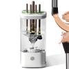 Electric Makeup Brush Cleaner Machine 2025 Automatic Spinning Makeup Brush Washer & Holder Quick Efficient for Deep Cleaning All Size Brushes, Portable for Travel Home Use, Gifts for Women(White) view 1