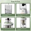 Electric Makeup Brush Cleaner Machine 2025 Automatic Spinning Makeup Brush Washer & Holder Quick Efficient for Deep Cleaning All Size Brushes, Portable for Travel Home Use, Gifts for Women(White) view 4