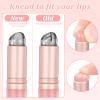 2pcs Silicone Lip and Concealer Makeup Brushes, Premium High Elastic Silicone Brush Set, Lip Mask Applicator Silicone Lip Brush, Reusable Cosmetic Tools for Lipsticks, Lip Balm, Concealer and Nail view 2