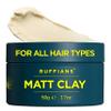 Ruffians Matte Hair Clay (1.7 Oz Fl / 50 ML) Strong Hold, Matte Finish, for All Hair Types, Thicker Looking Hair, Haircare, Mens Hair Gel view 1