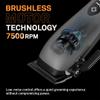 Caliber Pro Focus Hair Clipper, Brushless Motor, 8 Guards, LCD Display, Black & Orange view 3
