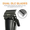 Caliber Pro Focus Hair Clipper, Brushless Motor, 8 Guards, LCD Display, Black & Orange view 4