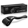 Derma Roller 540 Stainless Steel Black Microneedling Roller Facial Skin Care Home Use for Face Beauty Massage Tools view 1