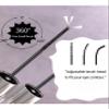 Black Mascara for Fine Short Lash & Older Women & Mulit-layered Lashes, Ultimate Length Volumizing Lower Bottom Lashes Mascara, Ultra-Precise Slim Adjustable Brush to Any Angle, Smudge-proof view 3