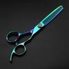 Professional Hair Cutting Shears, 6 inch Professional 440c Steel Green Scissor Cut Hair Scissors Haircut thinning Barber Cutting Shears Hairdressing Scissors (Color : Thinn( view 1