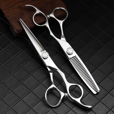 Hair Cutting Shears, 6 Inch Thinning Cut Style Tool Barber Shears Stainless Steel Hair Scissors Salon Hairdressing Scissors Set(