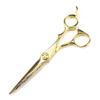 Hair Cutting Shears, 6 Inch Professional Gold Hair Cutting Scissors Flower Screw Haircut Thinning Barber Tools Shears Hairdressing Scissors Set( view 3