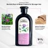 Burdock & Wheat Proteins Anti-Hair Loss Shampoo - Strengthens Hair, Reduces Breakage & Supports Growth - Gentle Daily Formula, 350ml / 11.83 fl. oz. Vegan 91% Natural Ingredients view 2