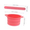 Healeved 4pcs Silicone Wax Pot Liner Foldable Non-stick Wax Bowls Hair Removal Spatulas Reusable for Home and Travel Waxing view 2