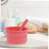 Healeved 4pcs Silicone Wax Pot Liner Foldable Non-stick Wax Bowls Hair Removal Spatulas Reusable for Home and Travel Waxing view 4
