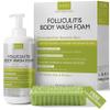 Folliculitis Treatment Folliculitis Body Wash Sensitive Skin | Foaming Cleanser for Redness & Irritation with No Sulfates, Dyes or Parabens | Body Wash Includes Bonus Scrubber Brush view 1