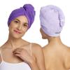 Turbie Twist 4-Pack Microfiber Hair Towel for Beauty, Travel, Gifting - Hair Wrap Turban for Straight, Wavy & Curly Hair - Premium Hair Care (Dark Purple, Light Purple, Grey, Light Pink) view 2