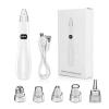 Blackhead Extractor Rechargeable USB Port Blackhead Remover 3 Speeds Control Pore Vacuum with 5 Probes Pore Extractor Portable Pimple Extractor for Women and Men White view 1