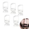 5PCS Transparent Beard Shaper Styling Tool Different Sizes Facial Hair Trimming Guide Grooming Shaper Hair Lineup Tool For Man view 1