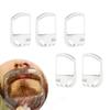 5PCS Transparent Beard Shaper Styling Tool Different Sizes Facial Hair Trimming Guide Grooming Shaper Hair Lineup Tool For Man view 3