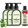 ABERA Folliculitis Shower Gel with Wild Bitter Melon Extract, BHA Shower Gel, Reduces Back Acne & Hyperkeratosis, Smooth Texture, 10.14 fl oz, 3 Boxes + Gift Hair Regrowth Shampoo view 1