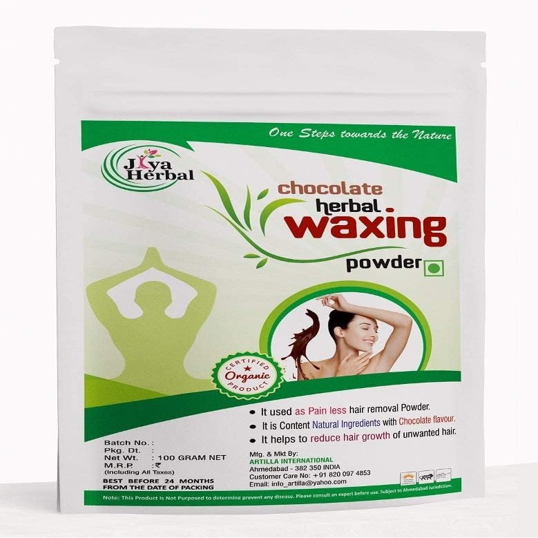 Natural Chocolate Waxing Powder for Naturally Instant Remover of Hair, D-Tan Skin & Dead cell for All Types of Hair & Skin - 100g