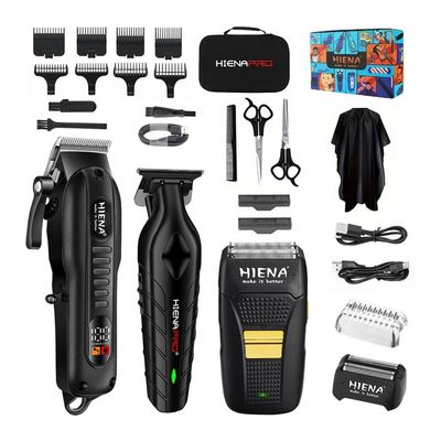 EWKYLSEM Razors Professional Haircut Set, USB Rechargeable, T-Cutter Carving Scissors, Men's Electric Razor, Expediency for Camping or Home use