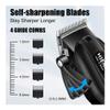 EWKYLSEM Razors Professional Haircut Set, USB Rechargeable, T-Cutter Carving Scissors, Men's Electric Razor, Expediency for Camping or Home use view 3