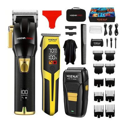 EWKYLSEM Razors HIENA Professional Hair Cutting Machine Set,high Power Sharp Cutting,USB Charging Cordless use,Premium Packaging Gift Choice