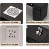Coffee Tables, Nail Desk with Drawers Nail Desk with Vacuum Cleaner Nail Table for Nail Tech with Socket Profesional Nail Tech Table for Beauty Salon(31.5in) view 4