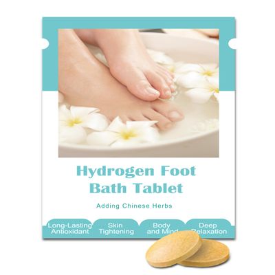 Hydrogen Foot Soak Effervescent Tablets 3 Pack | Ginger & Mugwort Herb Foot Bath, Relaxing Spa Pedicure Care | Improves Circulation, Soothes Tired Feet, Softens Calluses, Controls Odor