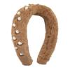 MVUYO FMURY Headband Female Retro Cute Pearl Elegant Geometric Sweet Thunder Hoop(D) view 1