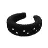 MVUYO FMURY Headband Female Retro Cute Pearl Elegant Geometric Sweet Thunder Hoop(D) view 4