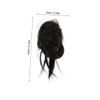 Didiseaon 2pcs Messy Bun Clip for Women Curly Hair Bun Accessories Soft Comfortable Fake Hairpiece for Fine Hair Volume Boosting Half-up view 2