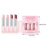 4 Pcs/Set Colorful Lipstick Set Soft Matte Lipstick Bright Lipstick Nourishing Moisturizing Lipstick For Dating view 3