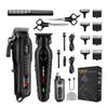EWKYLSEM Razors HIENA Professional Rechargeable Hair Clipper Set,USB Charging, Small Portable Easy to use at Home,Fast Trim Without Pulling Hair(Black 3-Piece Set A) view 1