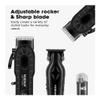 EWKYLSEM Razors HIENA Professional Rechargeable Hair Clipper Set,USB Charging, Small Portable Easy to use at Home,Fast Trim Without Pulling Hair(Black 3-Piece Set A) view 3