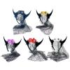 Halloween Hairhoop With Devil Horn Dark Series Headband Eyeball Tulle Headpiece Theme Party Music Festival Hairband view 4