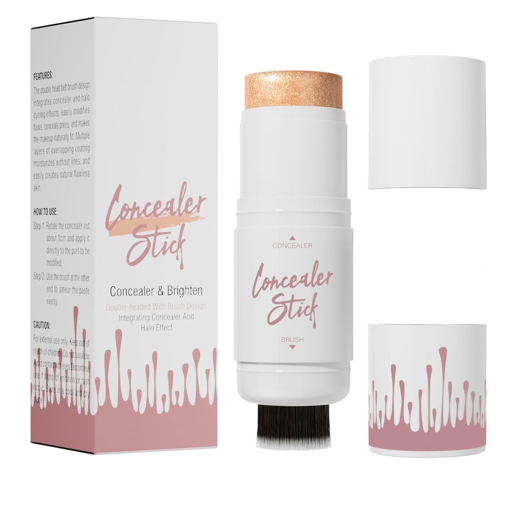 2 In 1 Contouring Stick Double Head Makeup Sticks Bronzer Stick Highlighter Stick Blushes Stick For 3D Face Makeup