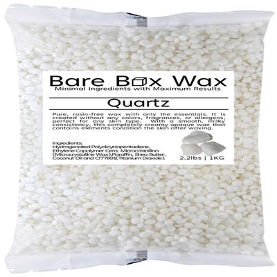 Bare Box Wax Quartz - Hard Stripless Wax Beads 1kg/2.2lbs. Bag