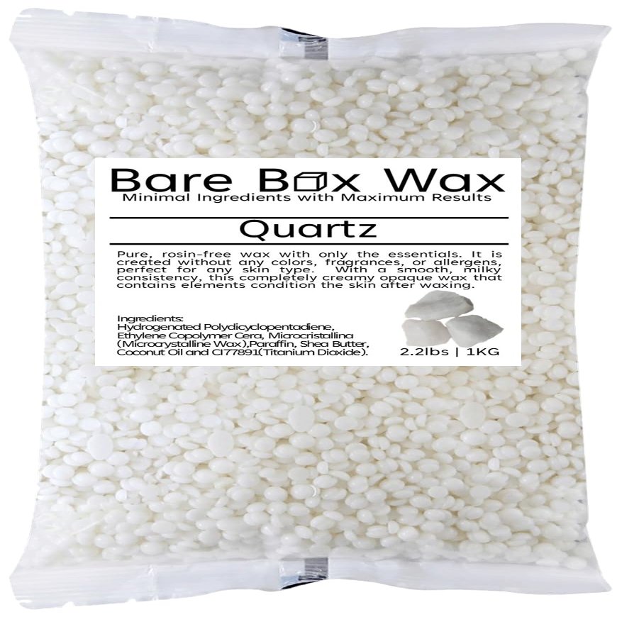 Bare Box Wax Quartz - Hard Stripless Wax Beads 1kg/2.2lbs. Bag