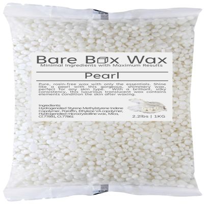 Bare Box Wax Pearl - Hard Stripless Wax Beads 1kg/2.2lbs. Bag