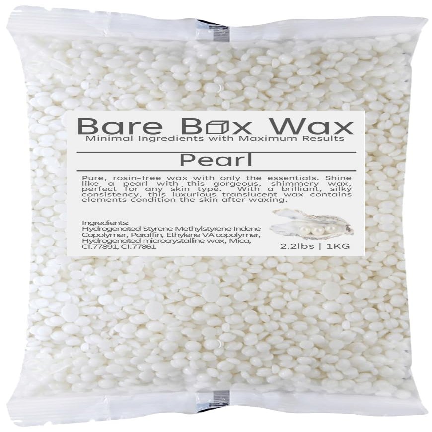 Bare Box Wax Pearl - Hard Stripless Wax Beads 1kg/2.2lbs. Bag