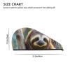 STVYUKL Funny Sloth Hair Drying Cap Super Absorbent Soft Hair Drying Towel Quick Dry Coral Velvet Drying Hair Caps Hair Turban for Women Wet Hair Long Thick Hair view 4